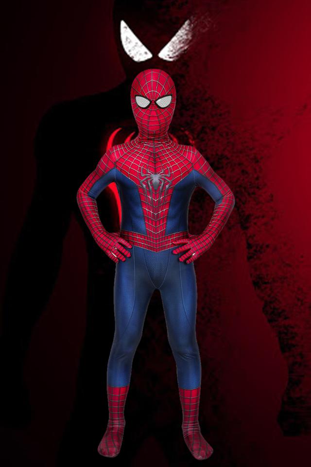 新タイプ追加 激安販売 アメイジング スパイダーマン ピーター パーカー Peter・Parker 子供用 コスプレ衣装[J19030AB-KID]
