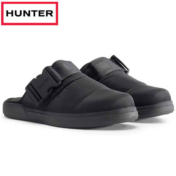 ハンター HUNTER メンズ インアウト トップクリップ ミュール スリッパ MFF5001WWU-BLK