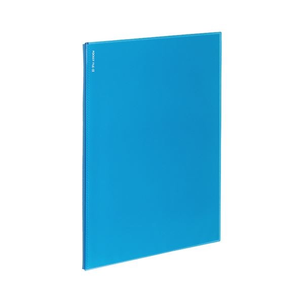 （まとめ）コクヨ ポケットファイルα（ノビータα）固定式 A4タテ 6ポケット 背幅3mm ライトブルー ラ-NF6LB 1セット（10冊）(×5セット) 9,949円