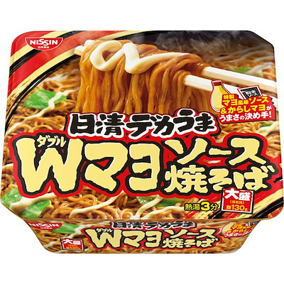 他サイト： 日清食品 デカうま Wマヨソース焼そば 153g ×12個の商品画像