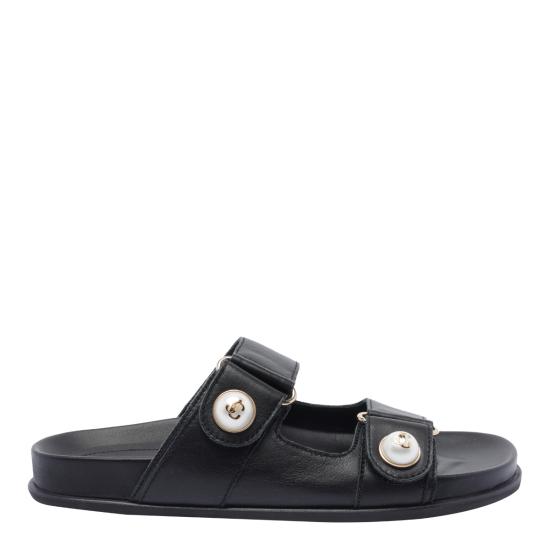 JIMMY CHOO Women Sandals FAYENCE SANDAL SQMBLACK Black