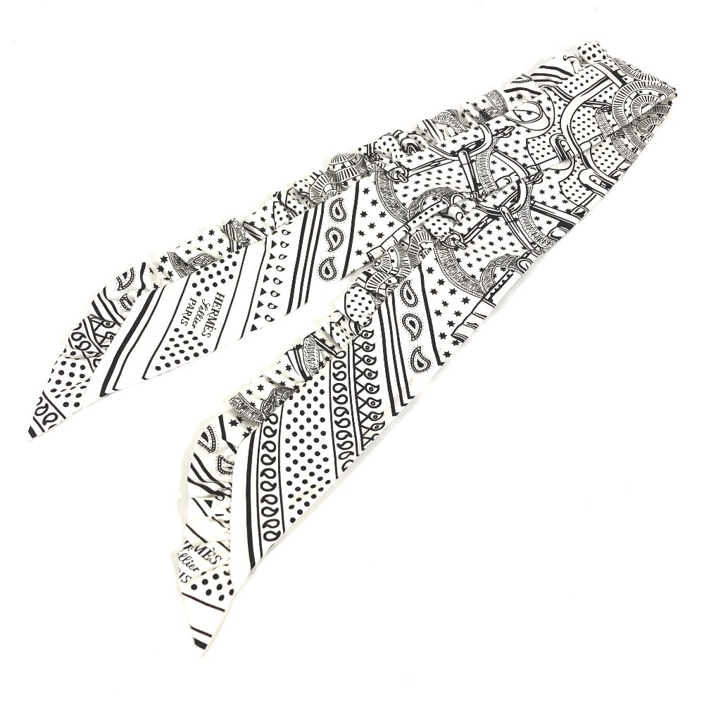 スカーフ ツィリー ツイリー エプロン・ドール フリル Eperon dOr Bandana アクセサリー ファッション小物 シルク ホワイト