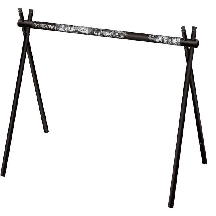 シナノワークス スナイプハンガー ソロ LTD SV（アウトドアハンガーラック） 3周年記念限定カラー シルバー 使用時幅35～52cm #777046