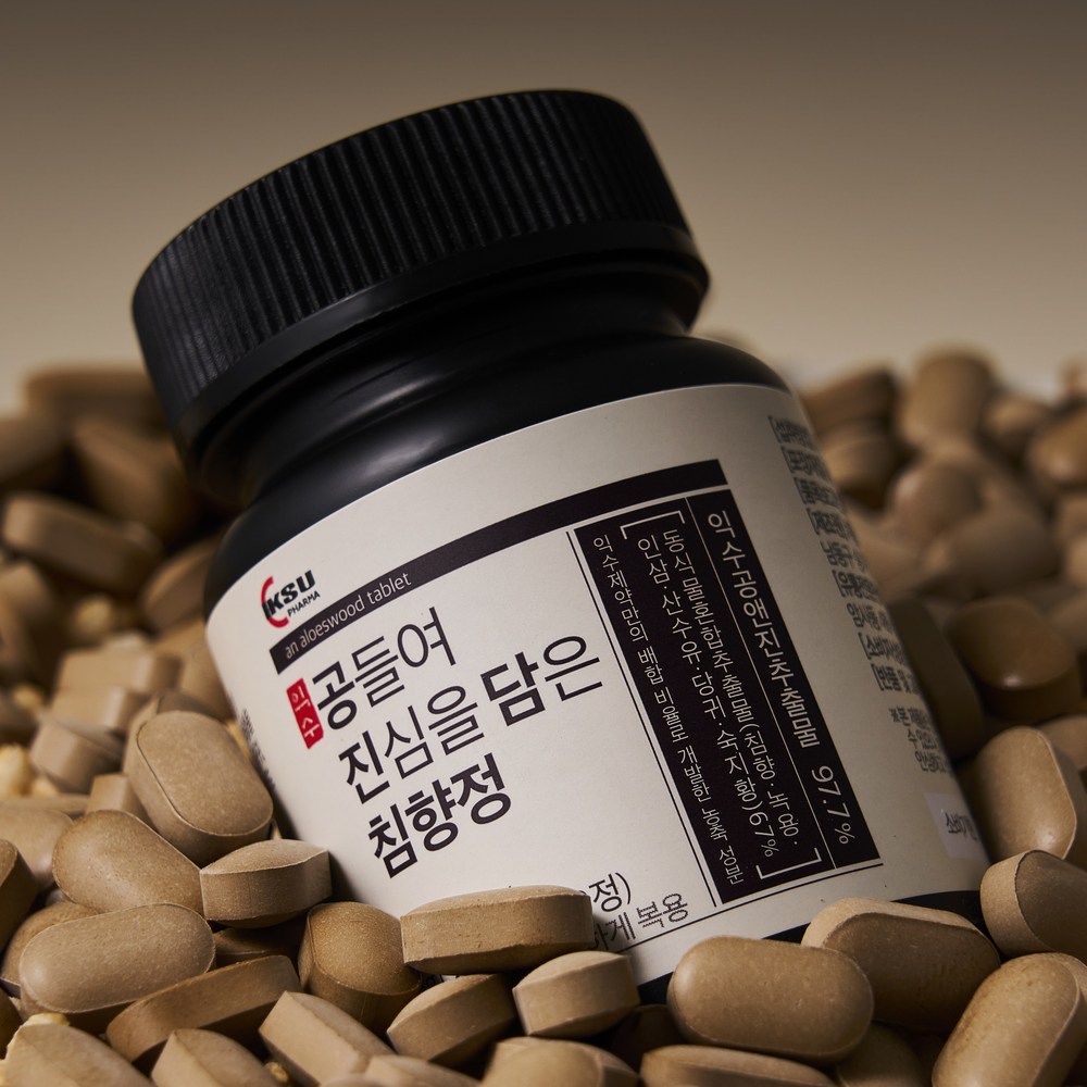 익수제약 공들여 진심을 담은 沈香錠含有量 97.7% (500mg*30錠)