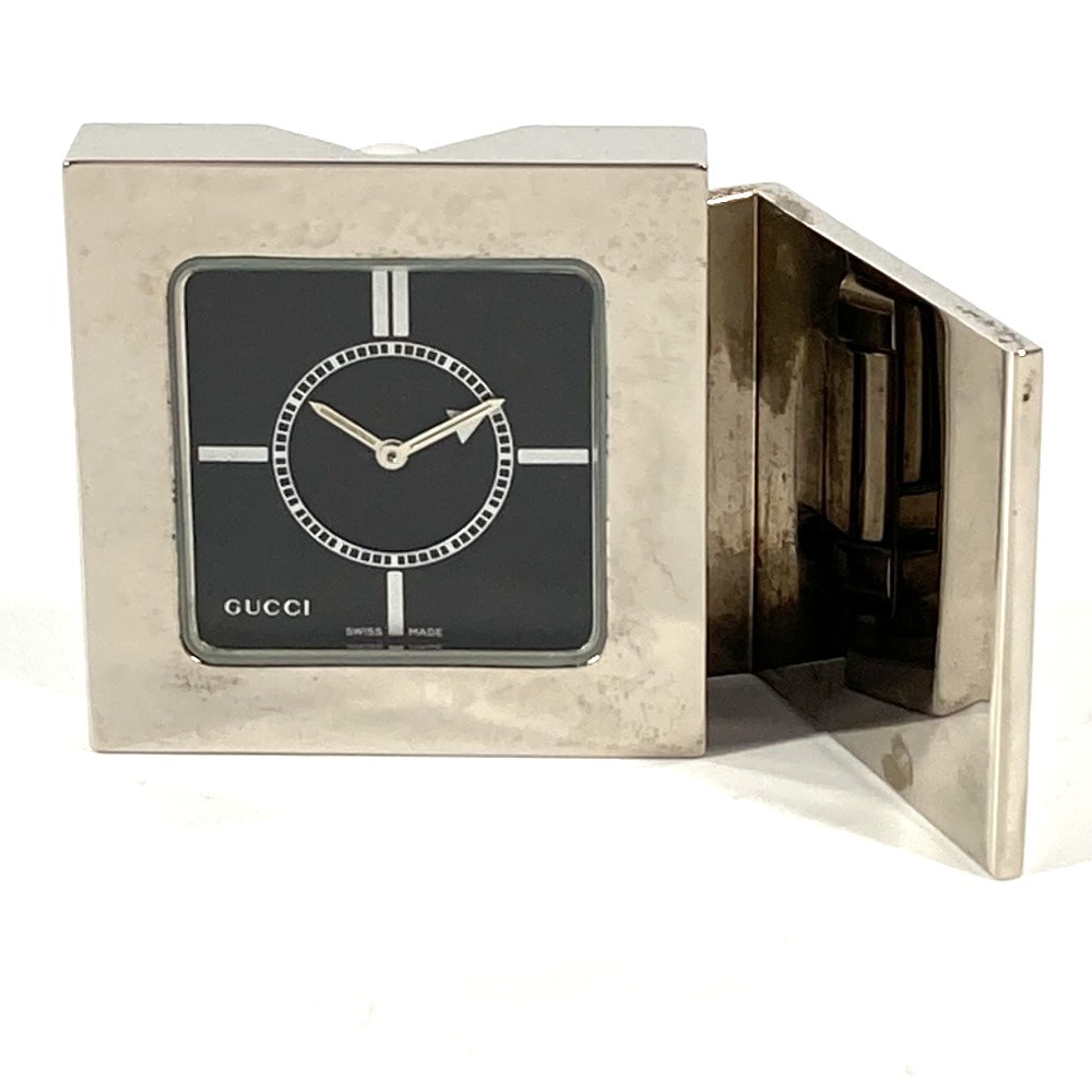 置時計 REF0840 ロゴ トラベルウォッチ ウォッチ インテリア SS シルバー