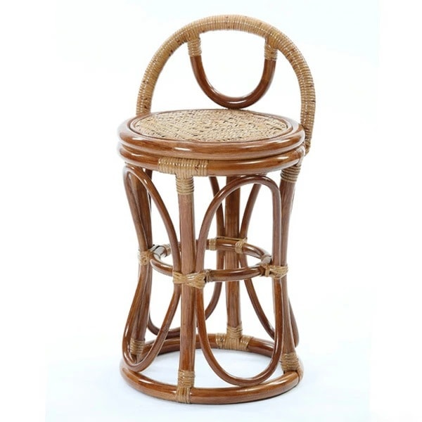 籐 スツール ラタン 背もたれ らくらくスツール 軽量 天然素材 椅子 チェア 脱衣所 ラタンチェア チェアー いす イス 籐椅子 籐家具 籐製品 脱衣場 腰掛け 腰かけ 持ち運び