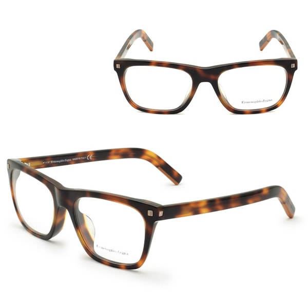 ゼニア フレームのみ ZEGNA EZ5136-F/V 052 55 Ermenegildo Zegna メガネ 眼鏡 アジアンフィット ハバナ