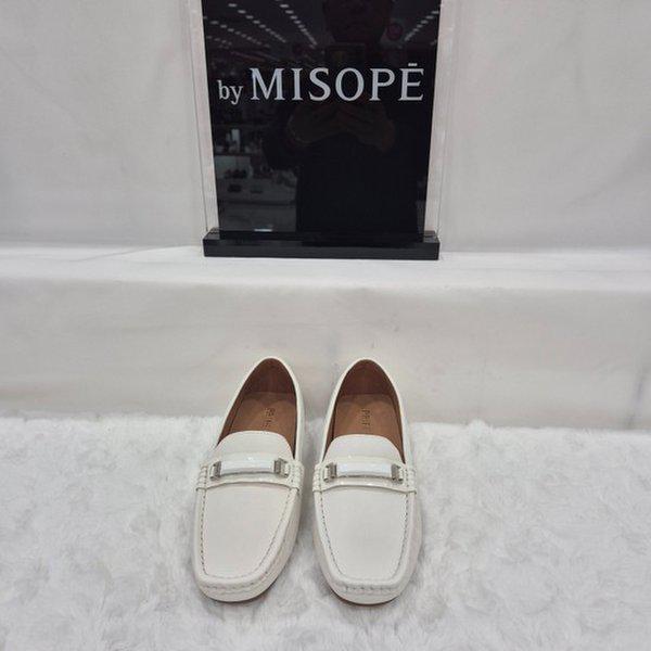 By 女性 クラシック メタル ポイント ローファー 112HT439SP010 WHITE 3 JJ