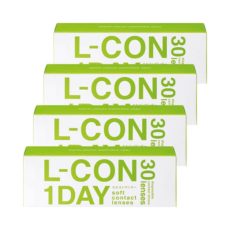 30枚入 [ 4箱 ] エルコンワンデー L-CON 1day シンシア クリアコンタクトレンズ ワンデー