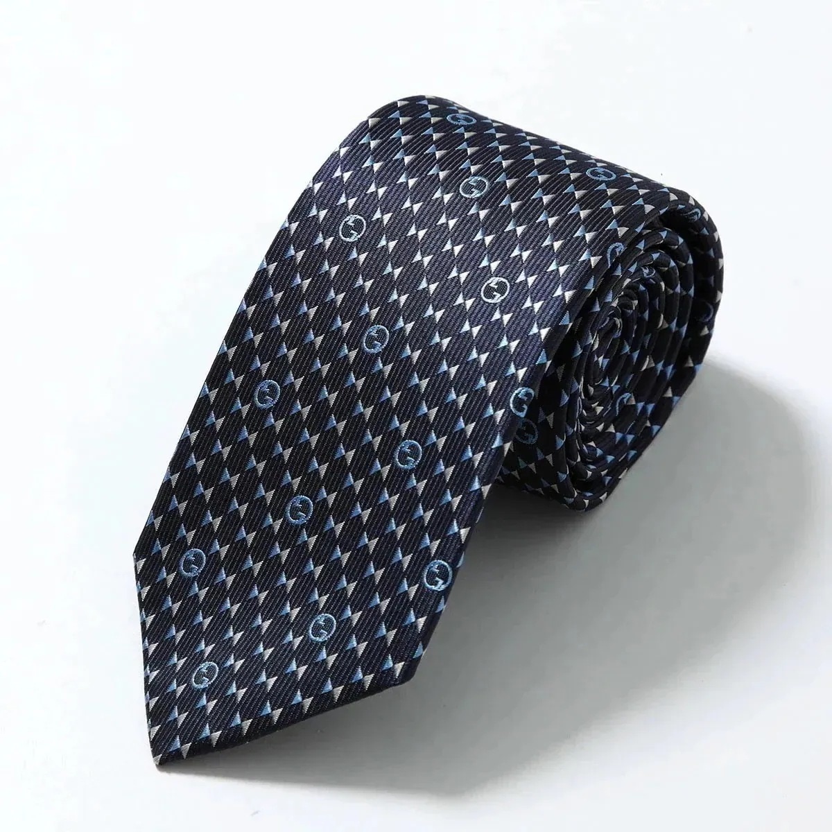 GUCCI グッチ ネクタイ SPECCHIA スペッチオ 721252 4E002 メンズ レギュラータイ シルク ジャガード ロゴ 4169