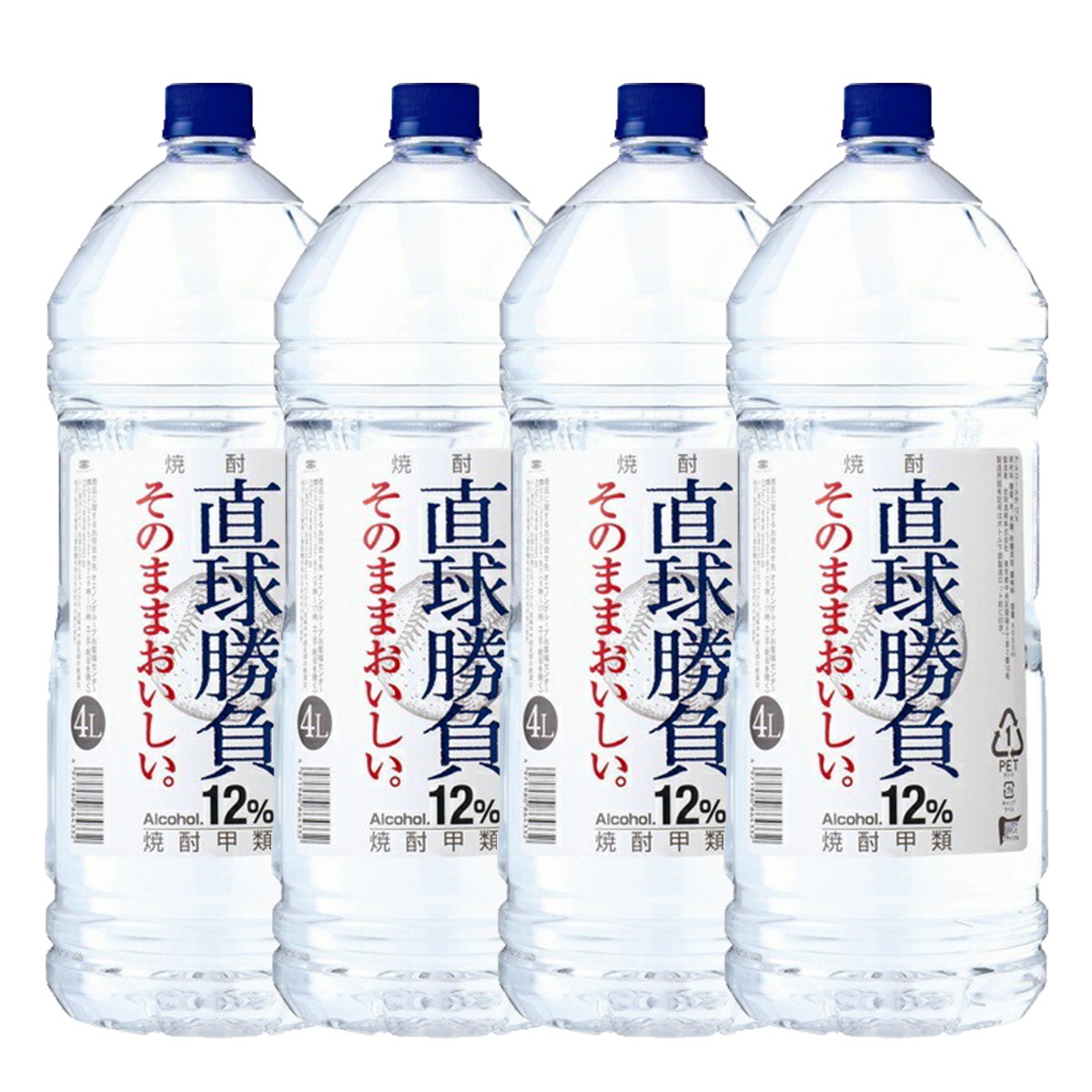 甲類焼酎 合同酒精 オエノン 直球勝負 12％ 4000ml 4L4本