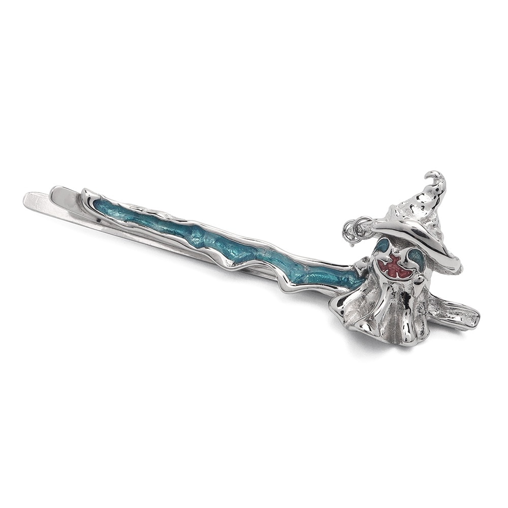 S925 お化け ゴースト CZ ヘアピン [h051]