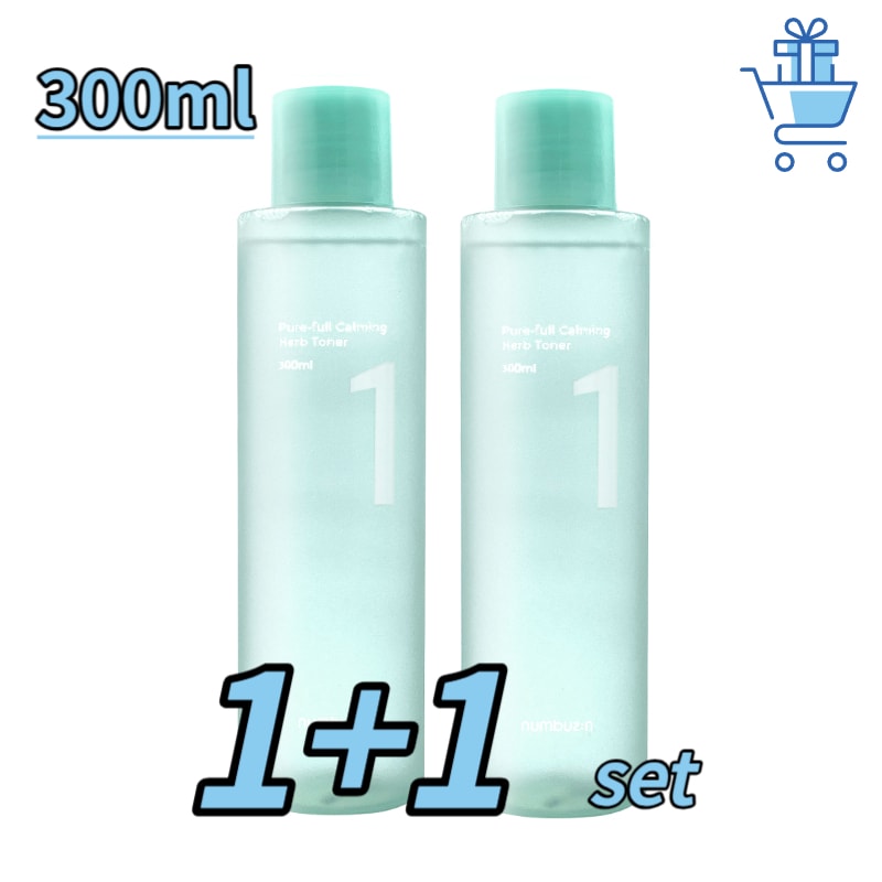 [1+1]1番 薬草たっぷり93％鎮静トナー, 300mL【正規品】 韓国ブランド