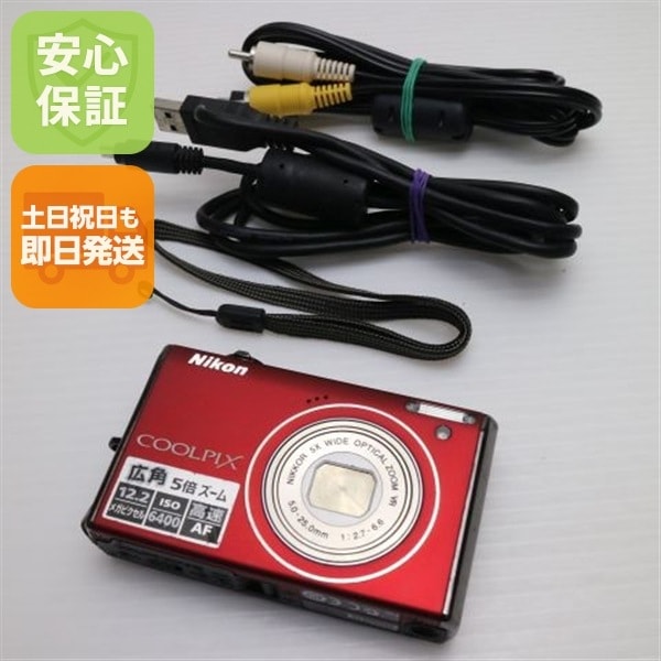 美品 COOLPIX S640 プライムレッド Nikon デジカメ 80