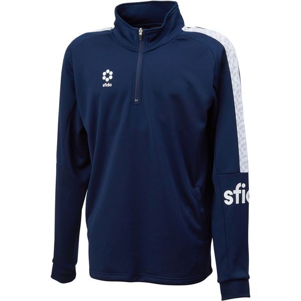スフィーダ フットサルウエア SA-21813JR NVY BP ウォームアップハーフジップトップ JR 140cm ネイビー