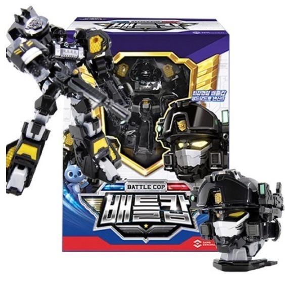 ミニ特攻隊/ 最強警察/ バトルカップ/ パトロール/ 黒/ 頭に変身/ 変身ロボット/ 合体ロボット/ Battle Cop / バトルカップ / 正規品 /