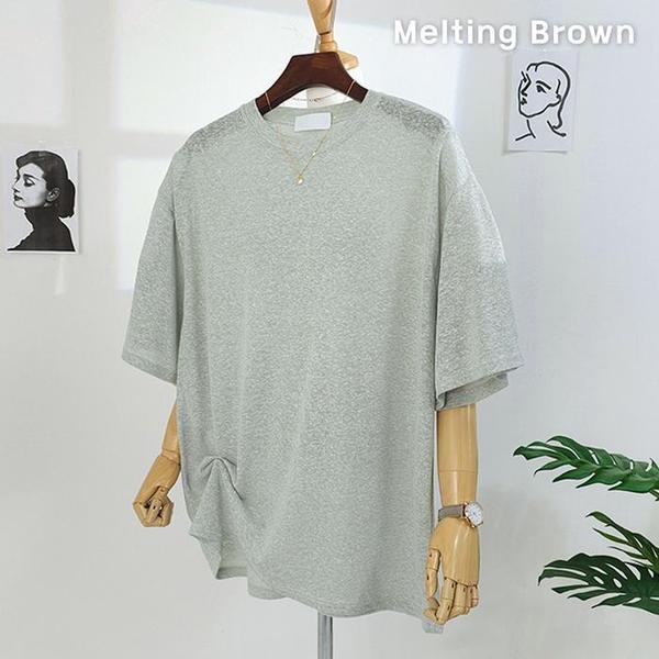 レディースルーズフィット夏ニット レディース半袖ニット