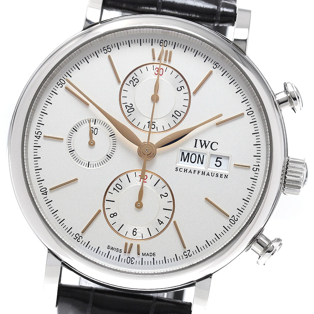 IWC IWC SCHAFFHAUSEN IW391031 ポートフィノ デイデイト クロノグラフ 自動巻き メンズ 美品 保証書付き_962139【中古】