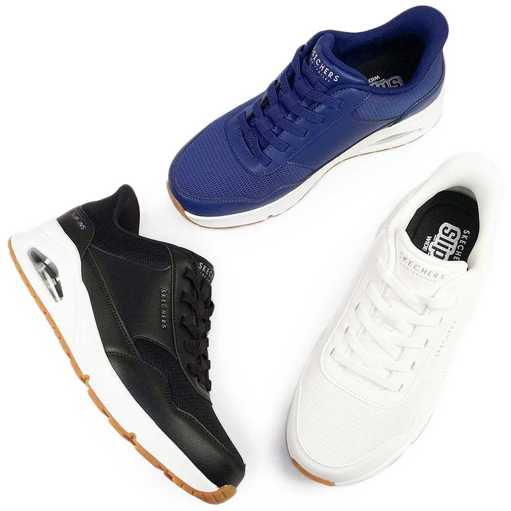 スリップインズ ウノ 183022W バンクシア ハンズフリー スリッポン エアーソール 幅広 メンズ スニーカー