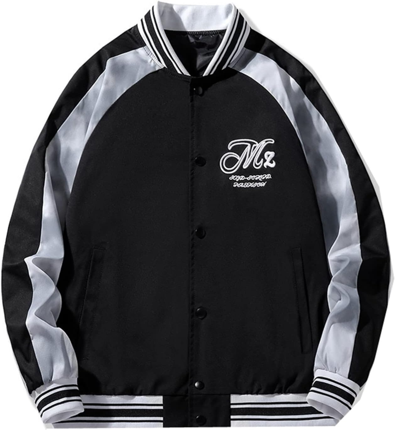 スタジャン メンズ ブルゾン ジャンパー カッコイイ ショート ジャケット スタジアムジャンパー 立ち襟 春秋冬 長袖 ジャケット 薄手 男女兼用 おしゃれ 大きいサイズ ストリート ヒップホップ 野