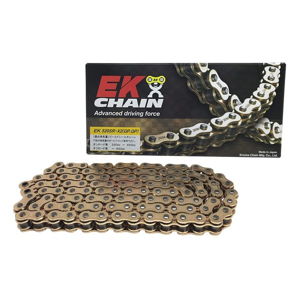 EK チェーン QXリングシールチェーン ゴールド