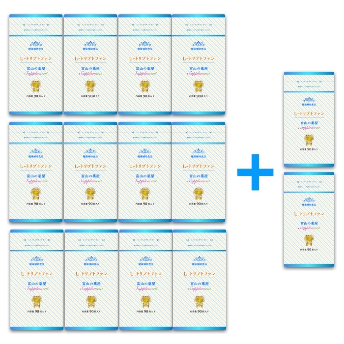 L- トリプトファン サプリ 粒 １２個＋２個無料 1日450mg 富山の薬屋さんの健康食品