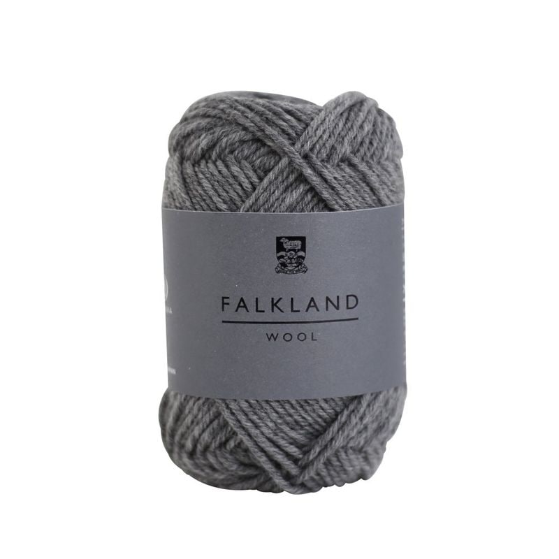 DARUMA フォークランドウール 毛糸 極太 col.5 グレー 50g 約85m 5玉セット 01-5760 5,386円