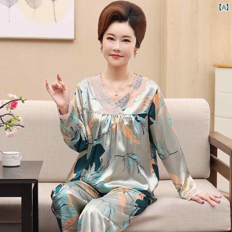 ルームウェア 部屋着 レディース 長袖 婦人 ミセス 高齢者 パジャマ 春夏 冷感 ツーピース スーツ ホーム 服 5,389円