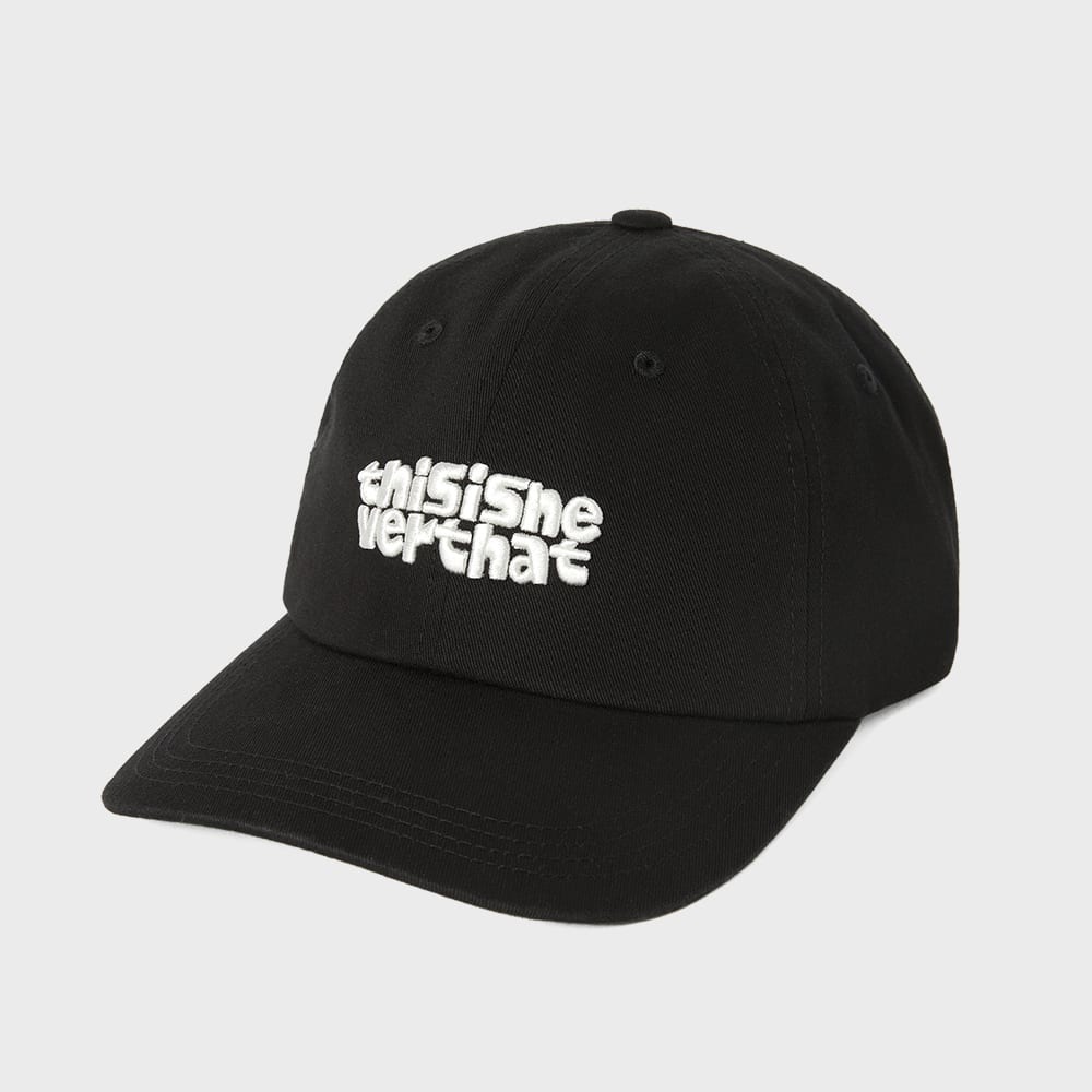 ディス・イズ・ネヴァー・ザットボールドロゴキャップブラック