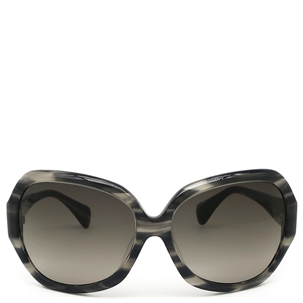 ミュウミュウ MIU MIU サングラス スクエアシェイプ 6115 プラスチック グレー シルバー金具 マーブル グラデーションレンズ SMU09M 【箱】【中古】