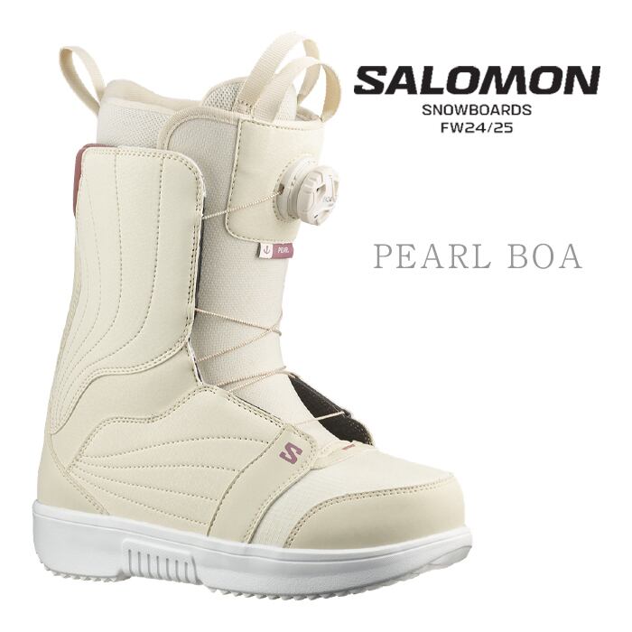 新品未使用 24-25 SALOMON BOOTS PEARL BOA VANILLA ICE 24cm安心保証 即日発送 土日祝発送OK 155