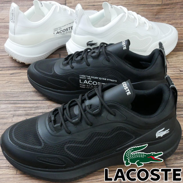 ラコステ メンズ スニーカー アクティブ 4851 123 1 SMA ローカット カジュアルシューズ 疲れない 45SMA0052 02H ブラック 黒 21G ホワイト白 軽量 衝撃吸収 透湿 靴