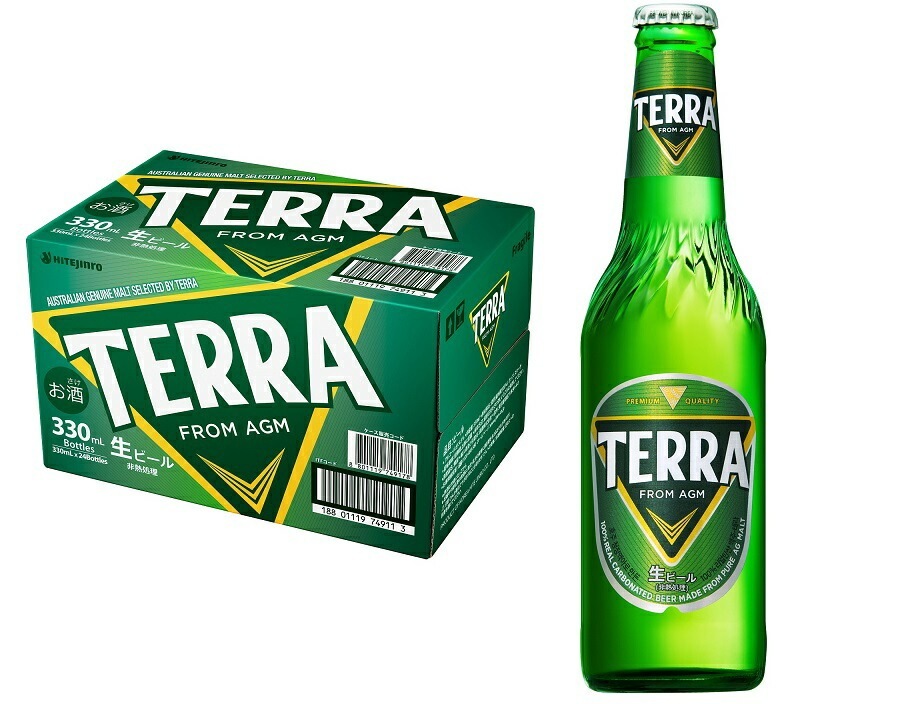 【送料無料】 眞露 韓国ビール TERRA テラ 瓶 330ml1ケース/24本 【北海道沖縄県東北四国九州地方は必ず送料がかかります】