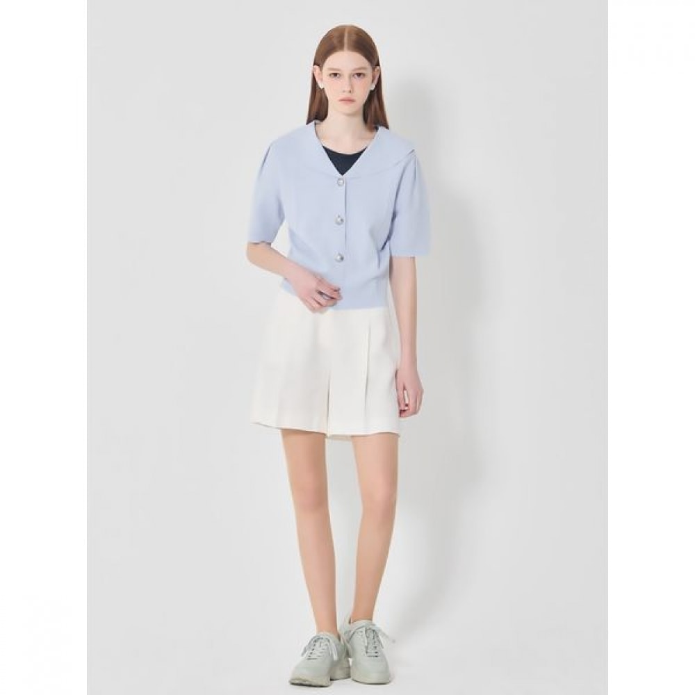 [SHS MISS] マリンビッグカラーパフニットカーディガン (価格:208,000ウォン)