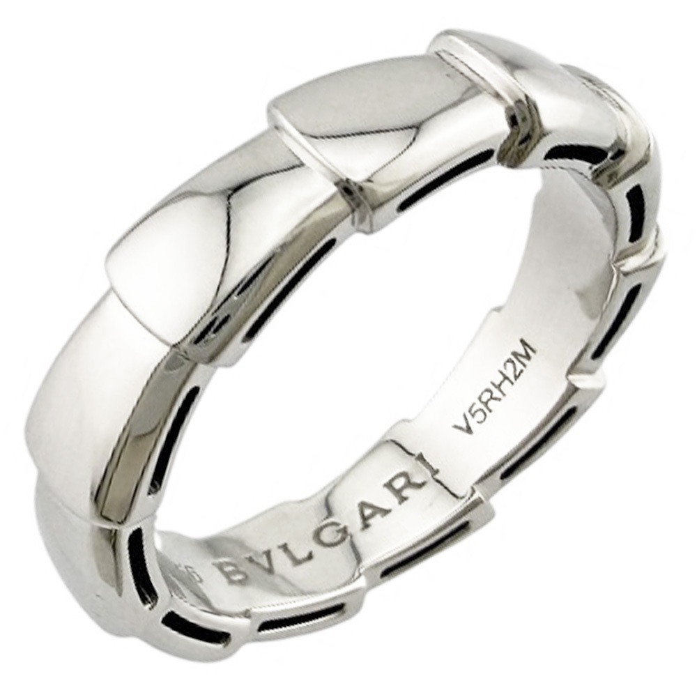 ブルガリ リング 指輪 15号 18金 K18ホワイトゴールド BVLGARI 中古 美品