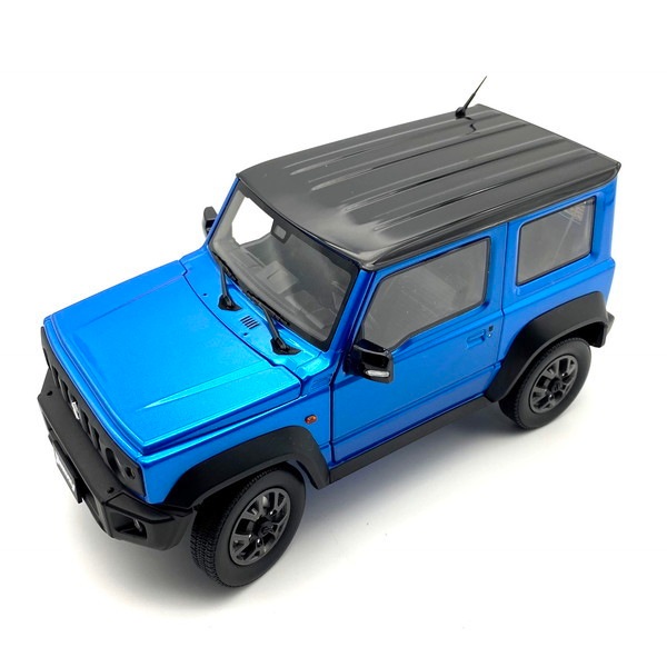 ビーエムクリエイションズ スズキ ジムニー (JB74) 18ブリスクブルーメタリック/ブラックトップ LHD 1/18