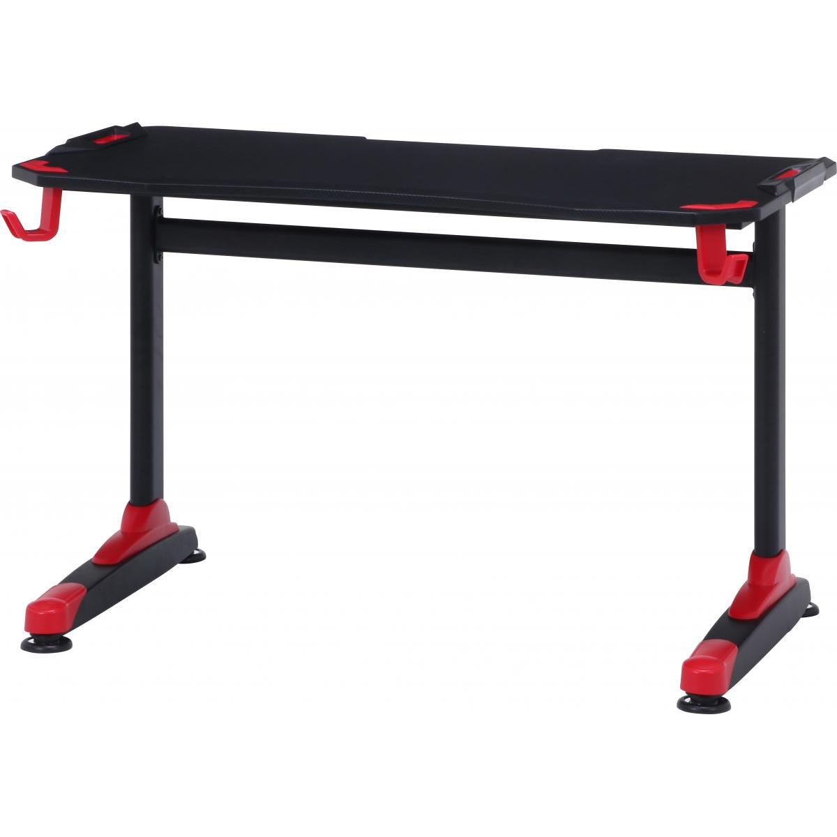 【I】不二貿易 GAMING DESK XeNO(ゼノ) イージー01 レッド AA-1802　ヘッドホンフック ゲーミングデスク【北海道・沖縄・離島不可】【代引き不可】c