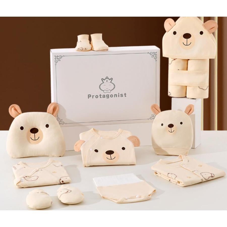 出産祝い オーガニックコットン ギフト20点セット おしゃれ 高品質 かわいい カバ プレゼント 出産祝 御祝い ベビーに安心 男の子 女の子 出産祝い