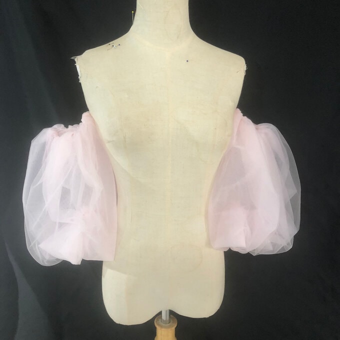 大人気上昇 ボブスリーブ 取り外し袖 ショルダーの付け袖 パフスリーブ オーダー可能 二の腕を隠せるお袖 7,642円