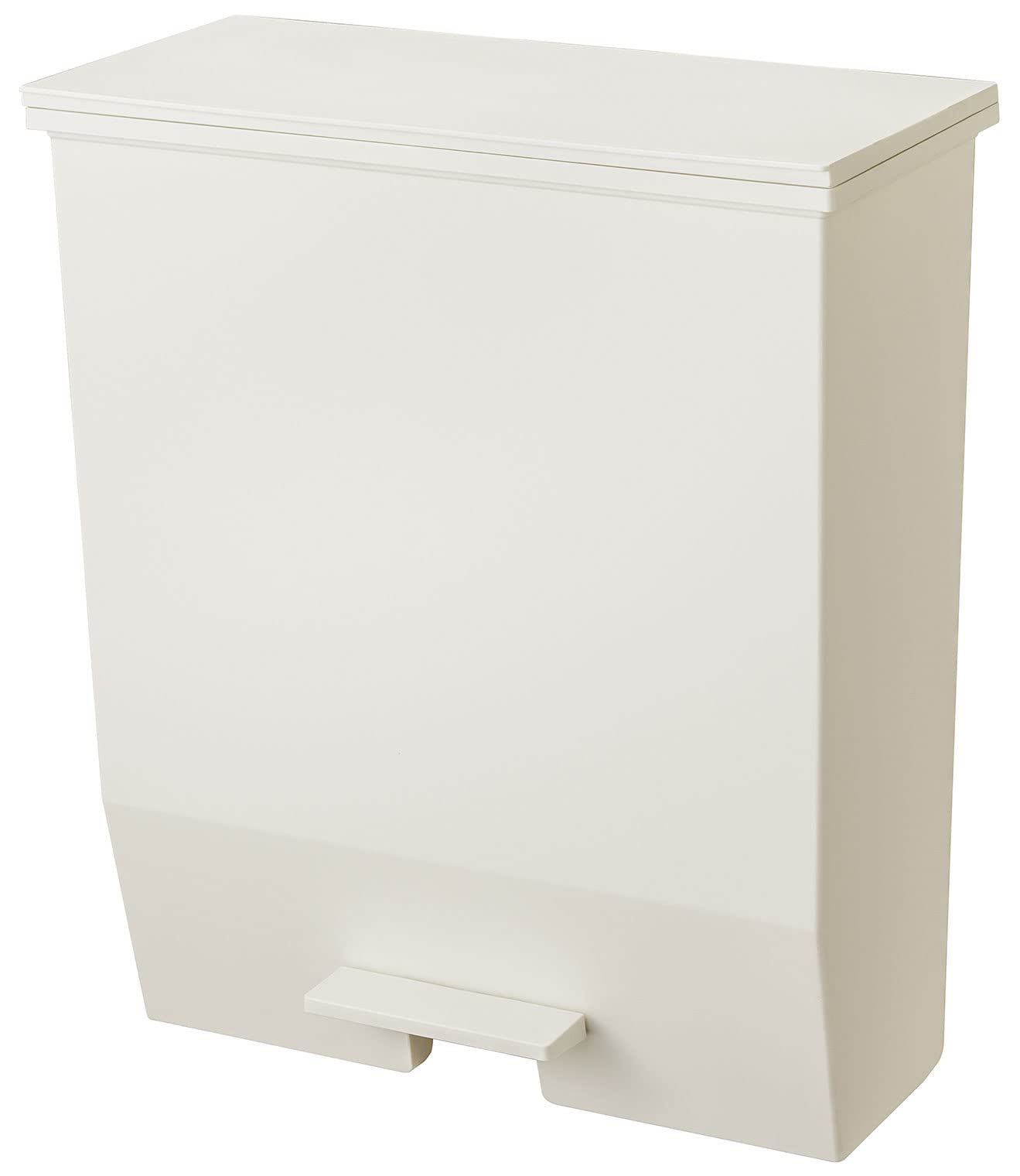 リス(RISU) ソロウ ゴミ箱 ふた付き 45L ホワイト ペダルオープン 両開き 抗菌 加工 日本製 おしゃれ キッチン 分別 ワイド キャスター付き ダストボックス カップボード GSLW009