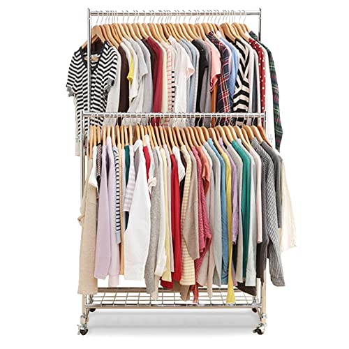 アイリスプラザ(IRIS PLAZA) ハンガーラック パイプハンガー ダブル 幅94.5 耐荷重150kg シルバー CW4100-41 丈夫 高耐荷重