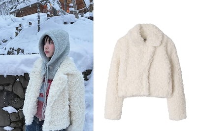 THEOHYOU BASIC FIT FUR-JACKET (WHITE)