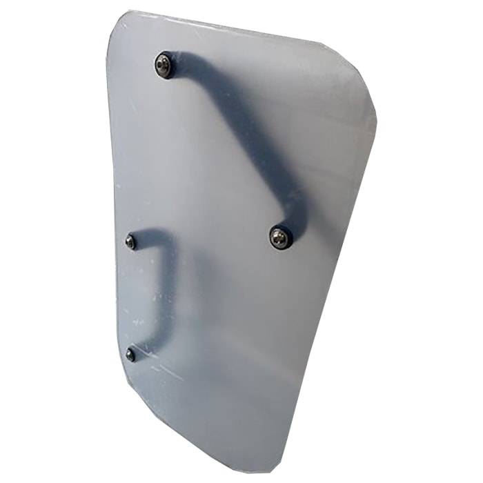 日本製 盾 小型 透明 防護盾 両手用 50cm ポリカーボネート シールド 護身 用品 グッズ 用具 セキュリティ 防犯 防御 護身グッズ 防護シールド 護身用たて 防犯用防護