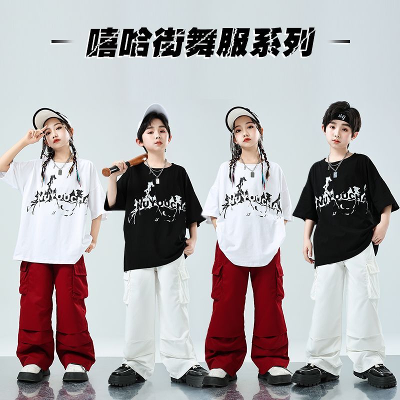 子供の街のダンスの公演のファッション服の男の子のフレームのヒップホップのファッションのスーツの女の子のhiphopのクールでかっこいいスーツ