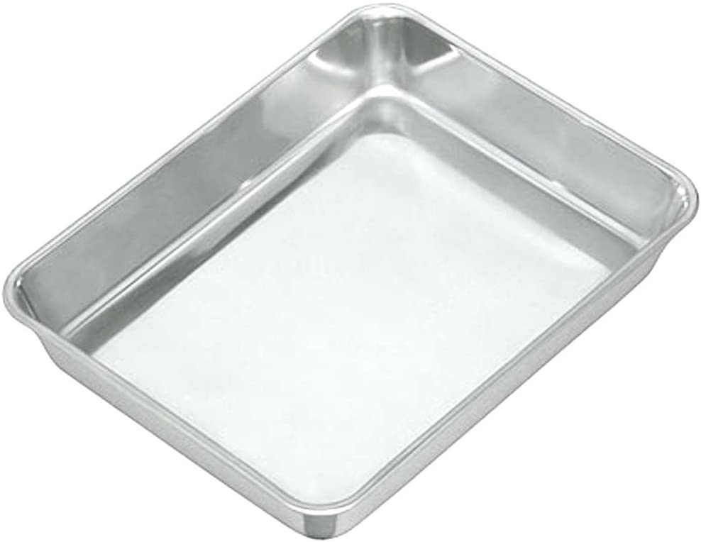 【本日限定価格】 AG 4枚取 576x368xH90mm 角バット 18-8ステンレス 98