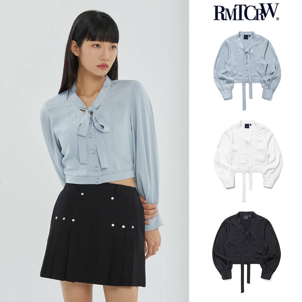 【ROMANTIC CROWN】 BELL SLEEVE TIE BLOUSE