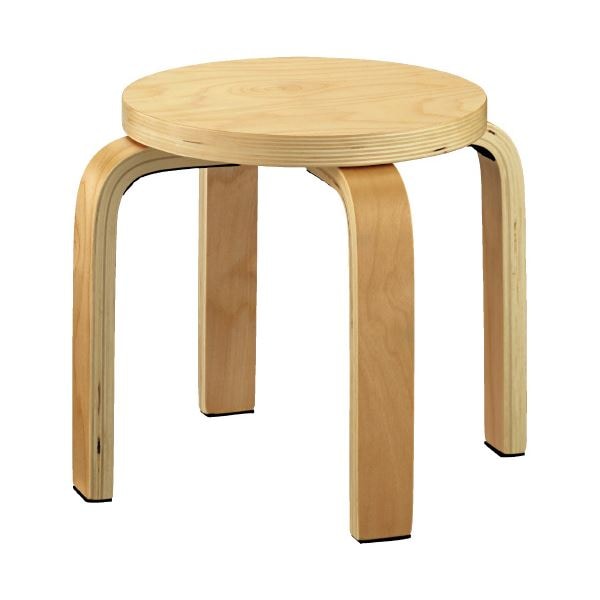 アール/エフ/ヤマカワ 丸イス SHSC-LNA ナチュラル