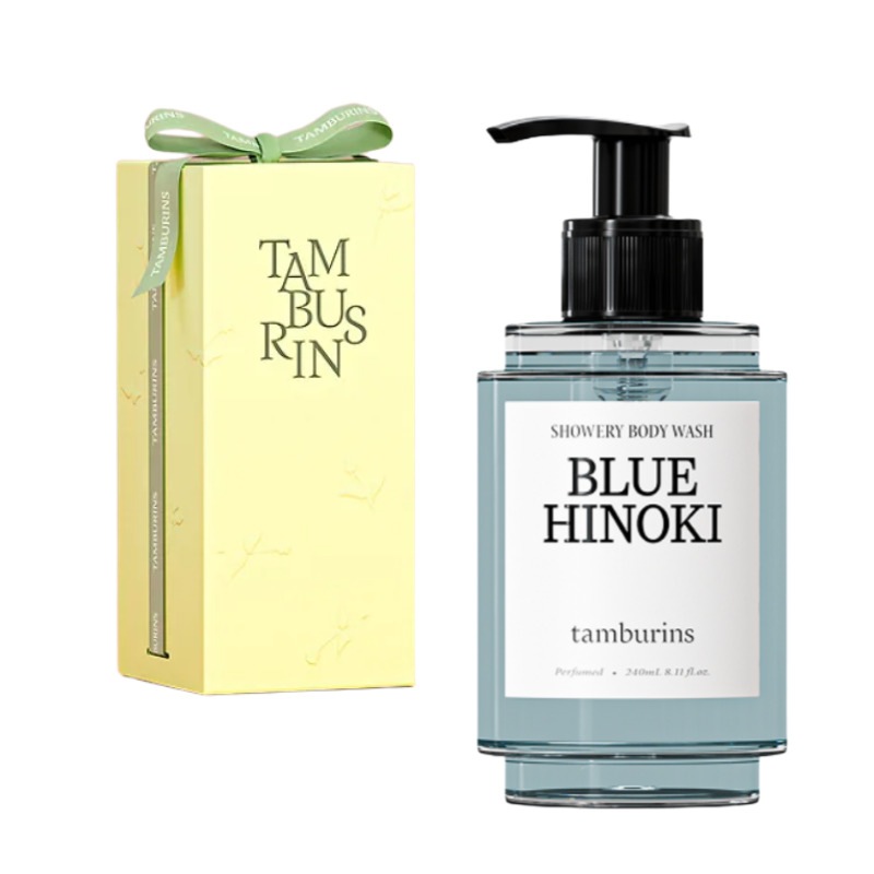 【韓国限定ギフトラッピング】SHOWERY BODY WASH - BLUE HINOKI 外4種 240ml 選べるメッセージカード付き
