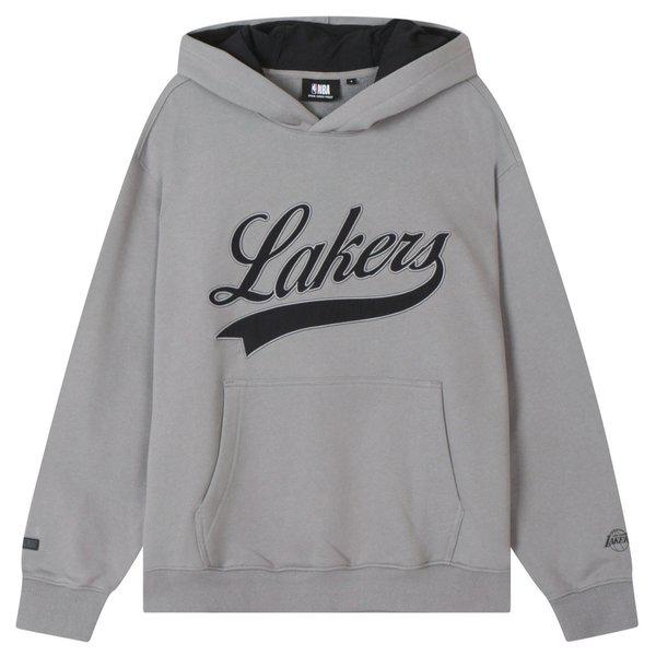 [N244TH121P] LALレタリングレイヤードフード付きTシャツ