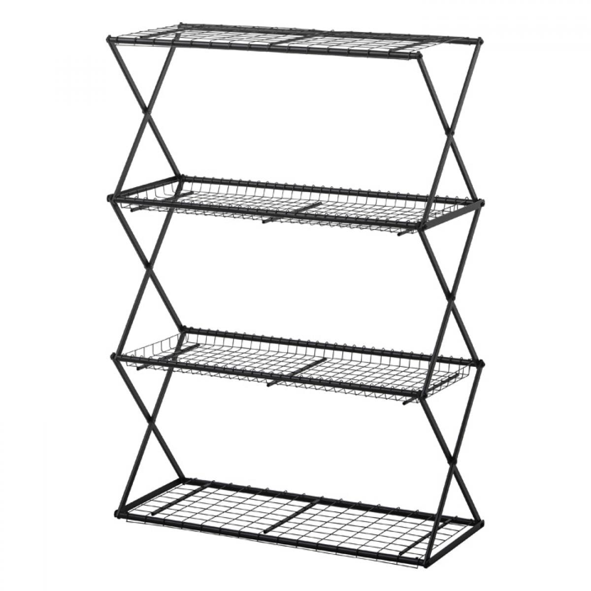 タカショー(TAKASHO) パンタグラックL/A GFH-FS06　組立品 家庭菜園 植木鉢 プランターラック 鉢台 花台 スチール製 折りたたみ